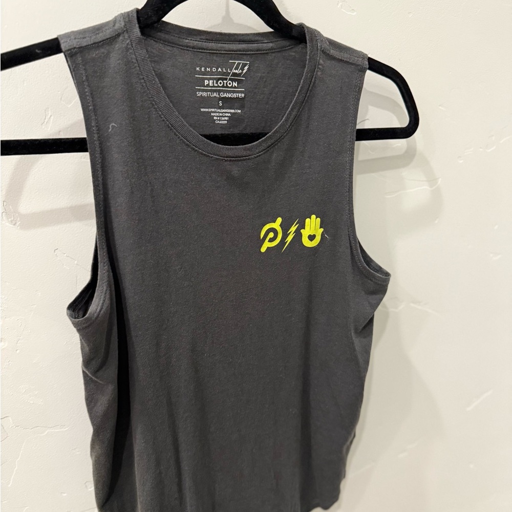 KENDALL TOOLE X Spiritual Gangster Gray Sleeveless Top